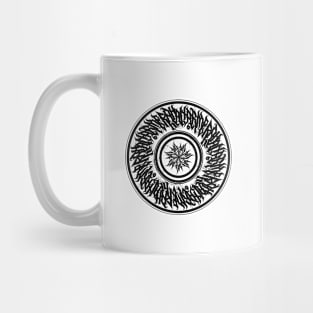 Altar Merah Circle Black Mug